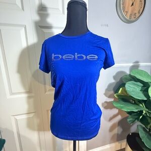 Bebe Royal Blue Short Sleeve Tee
